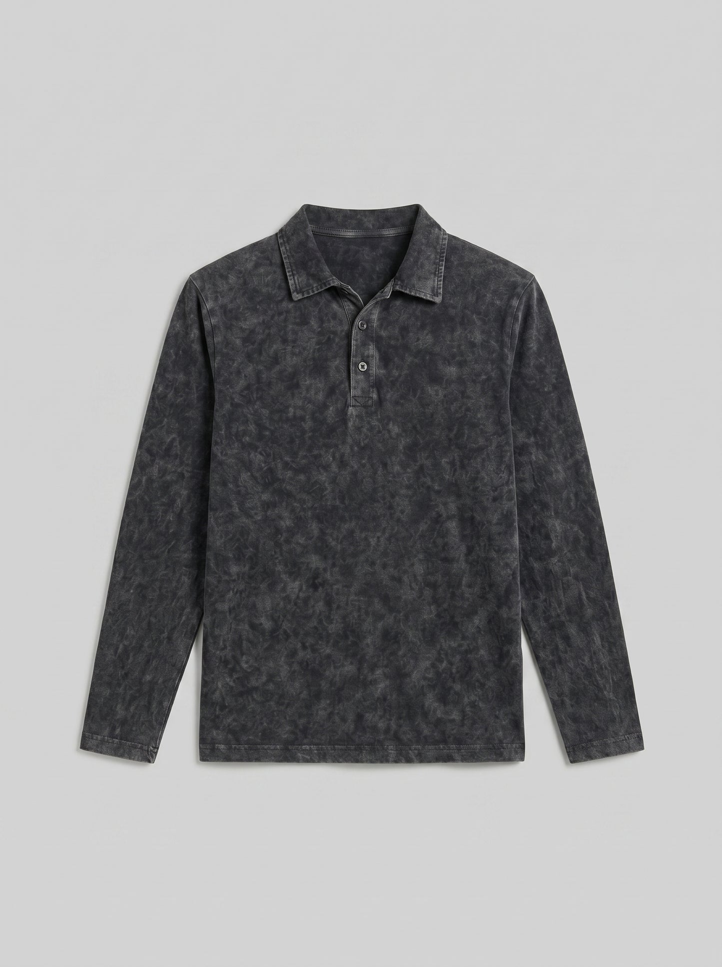 BEEKULT Acid Wash Full Sleeve Polo T-Shirt