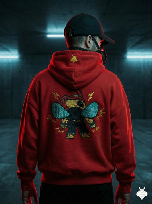 BEEKULT Red Thunder Bee Hoodie