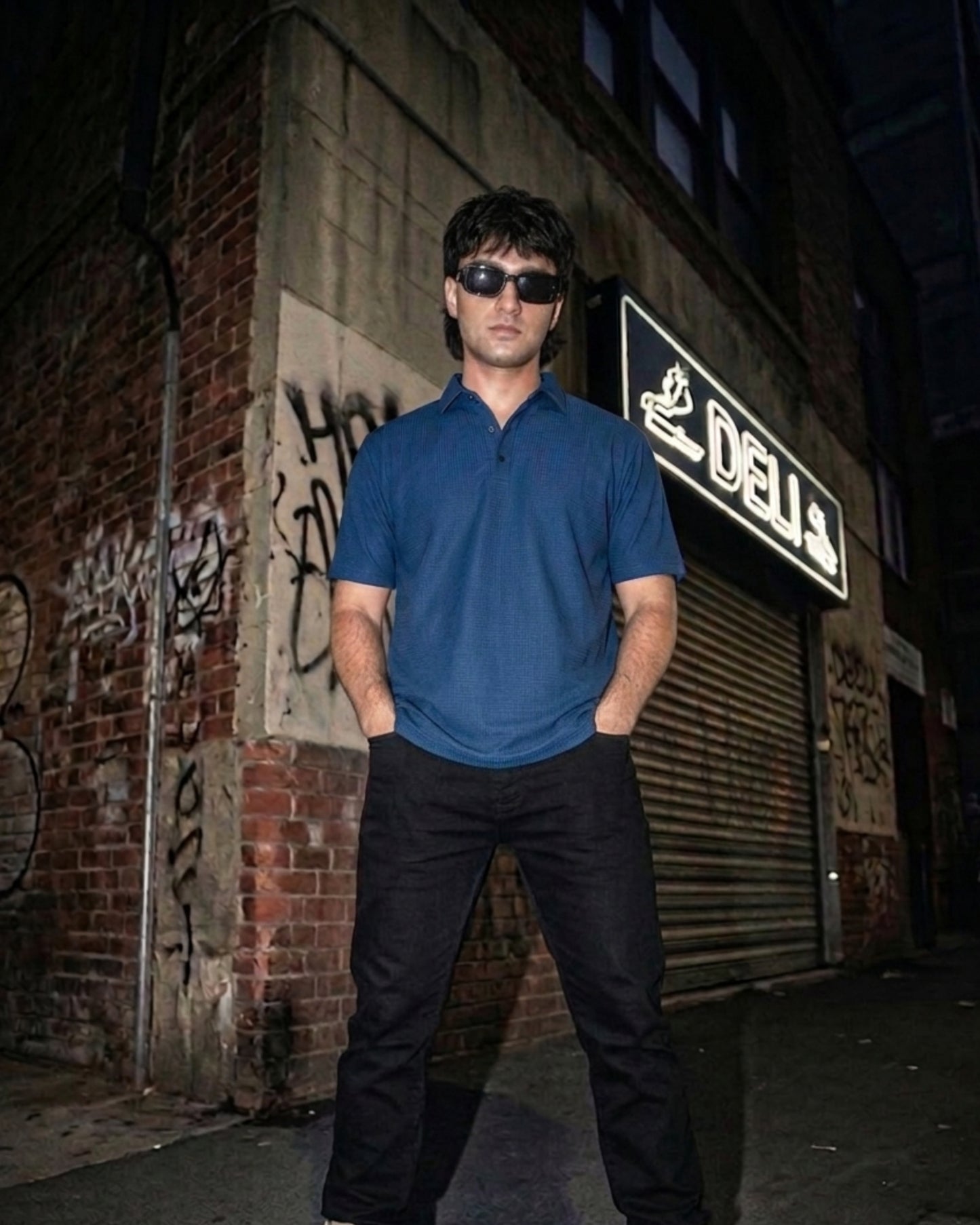BEEKULT Textured Polo T-Shirt