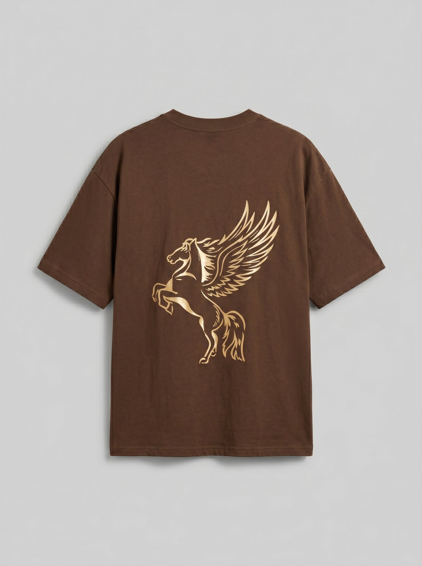 BEEKULT Pegasus Oversized T-Shirt – Brown