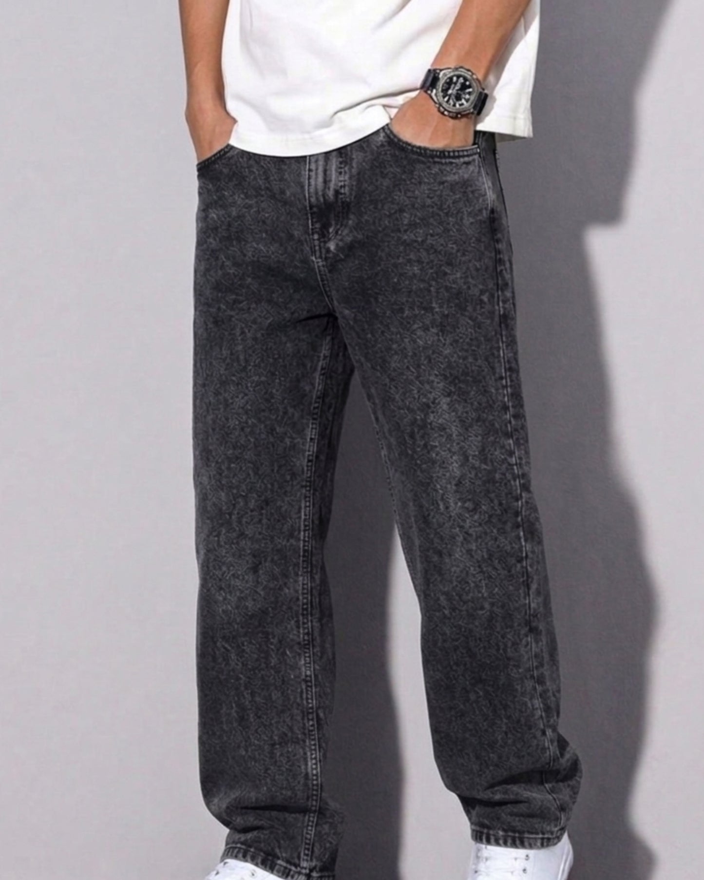 BEEKULT Core Black Denim Loose Fit