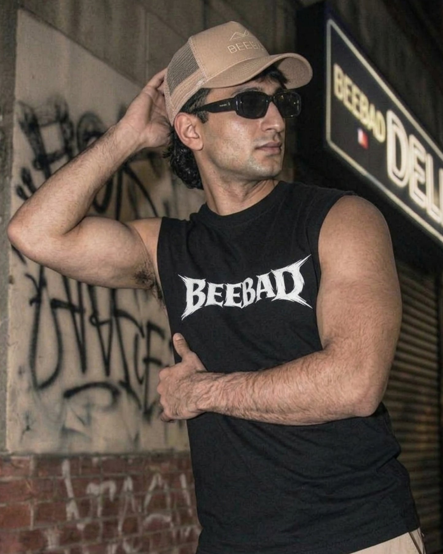 BEEKULT Logo Sleeveless Tee – Black