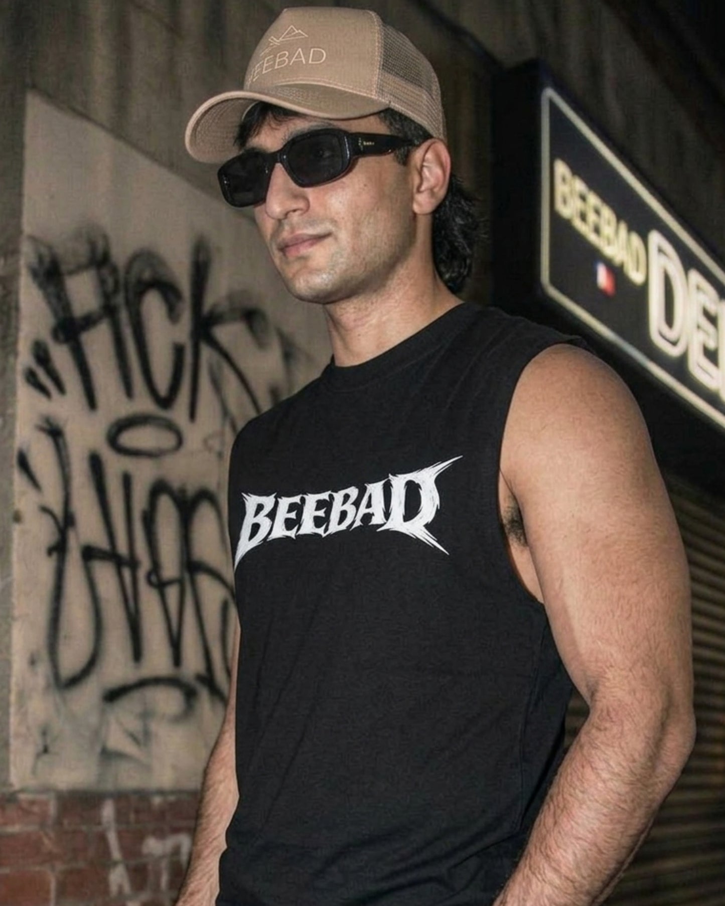 BEEKULT Logo Sleeveless Tee – Black