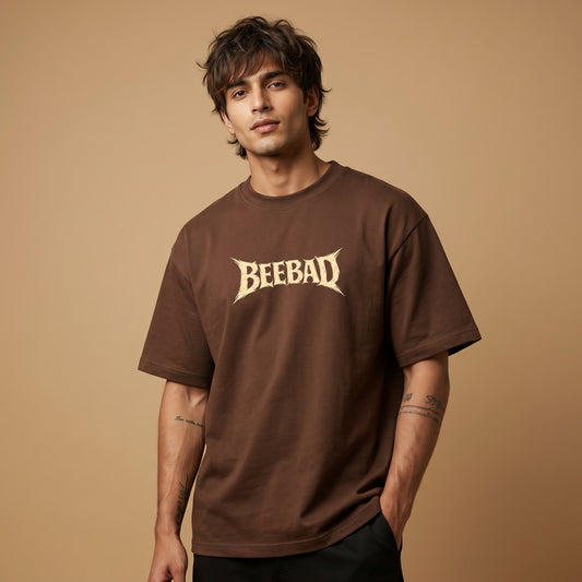 BEEKULT Pegasus Oversized T-Shirt – Brown