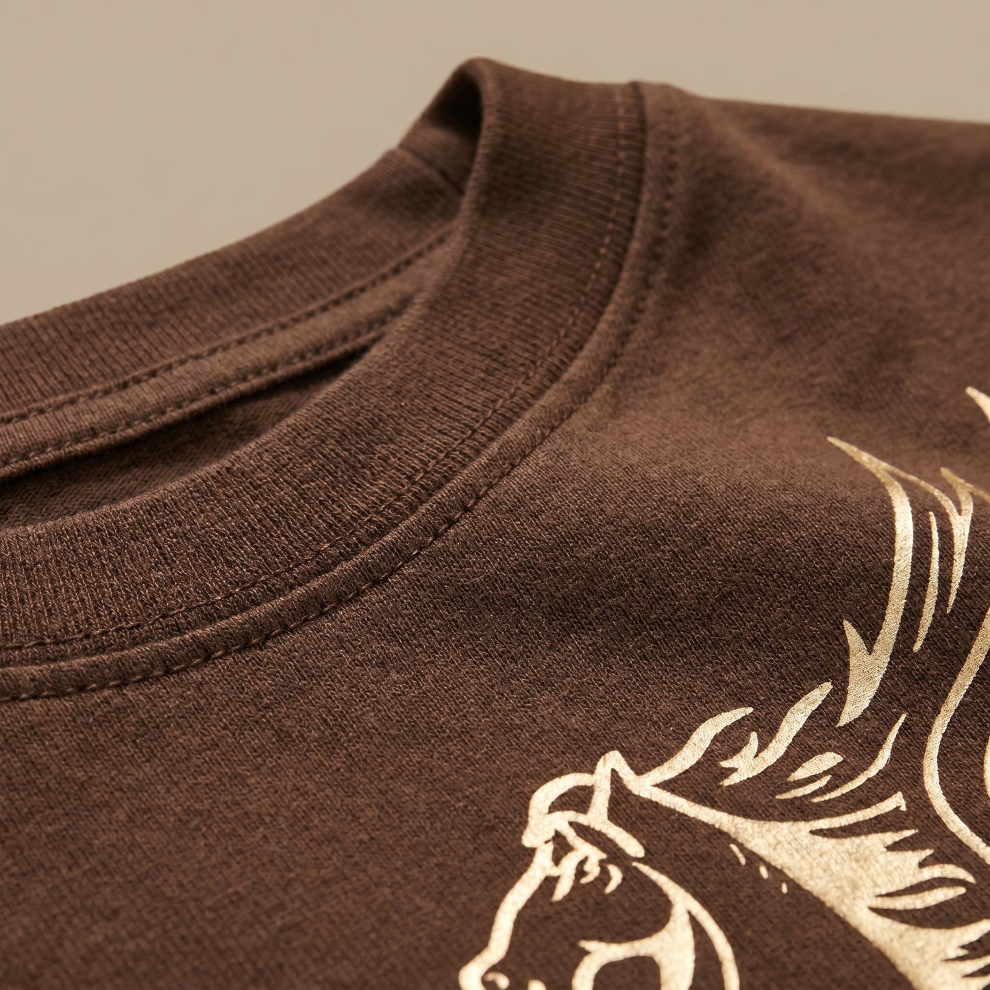 BEEKULT Pegasus Oversized T-Shirt – Brown