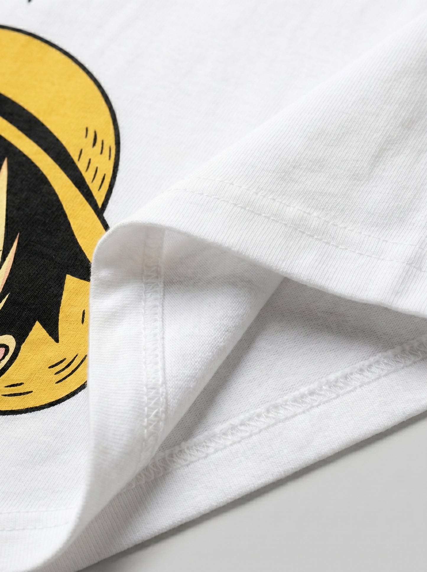 BEEKULT Straw Hat Graphic Oversized T-Shirt – White