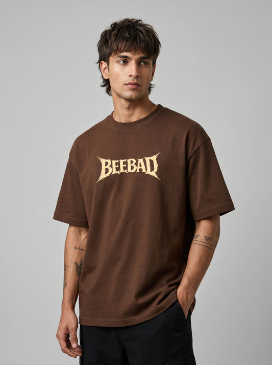 BEEKULT Pegasus Oversized T-Shirt – Brown