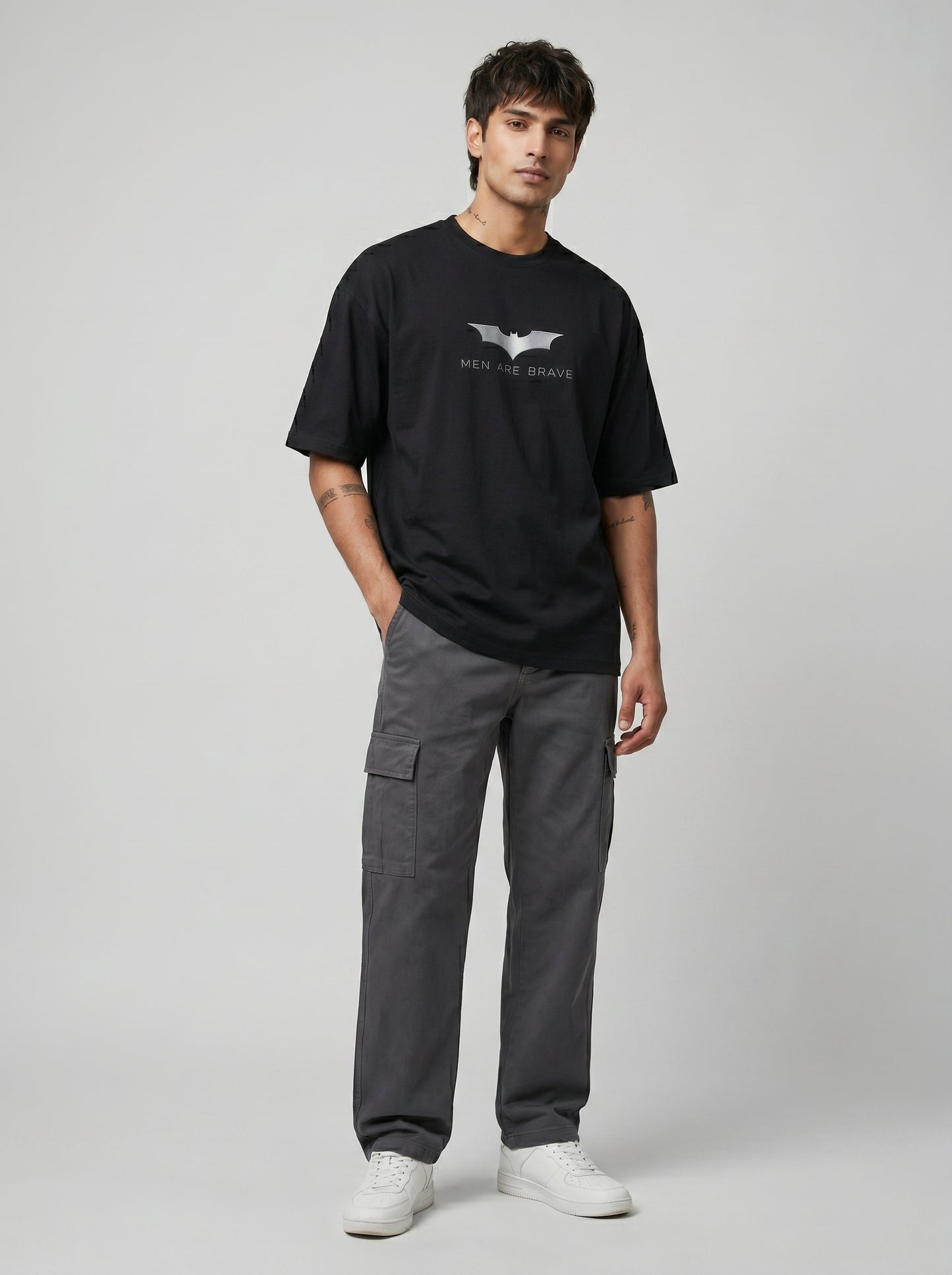BEEKULT Dark Knight Minimal Oversized T-Shirt – Black