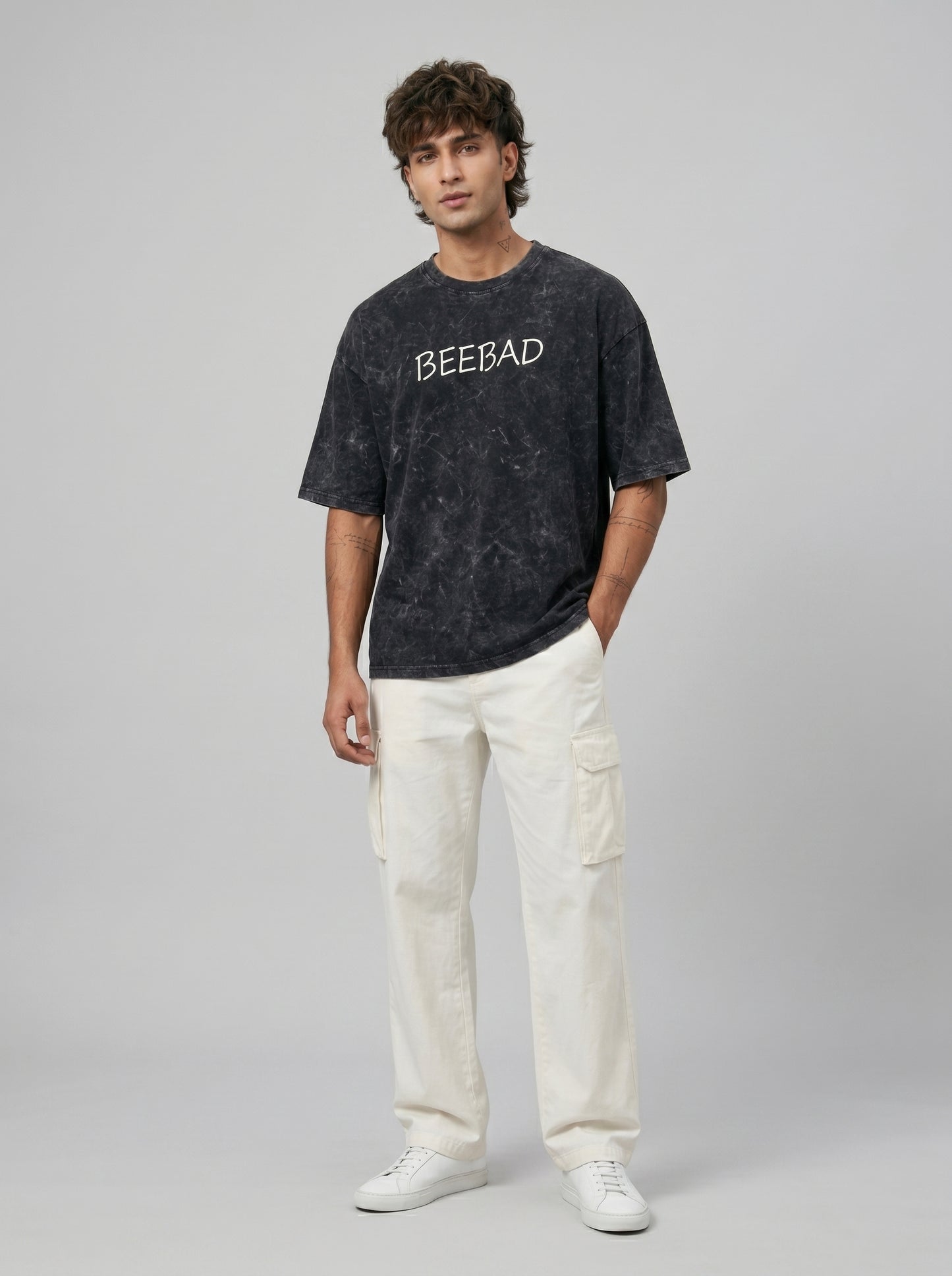 BEEKULT Acid Wash Oversized T-Shirt