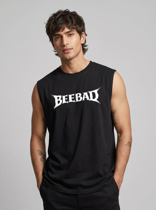 BEEKULT Logo Sleeveless Tee – Black