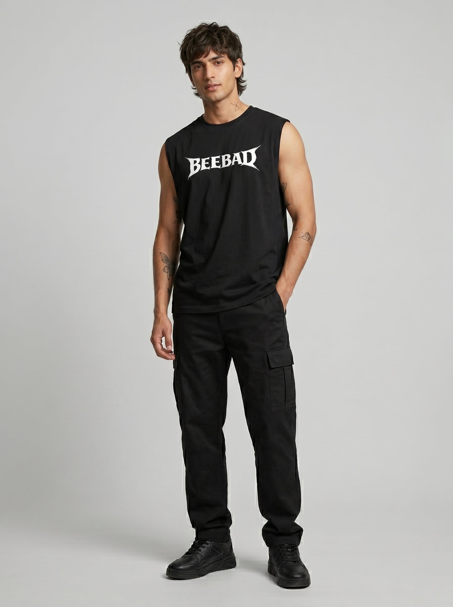 BEEKULT Logo Sleeveless Tee – Black
