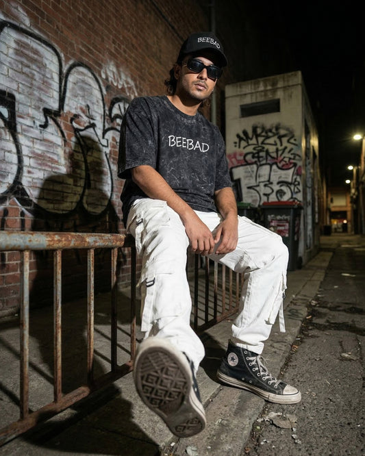 BEEKULT Acid Wash Oversized T-Shirt