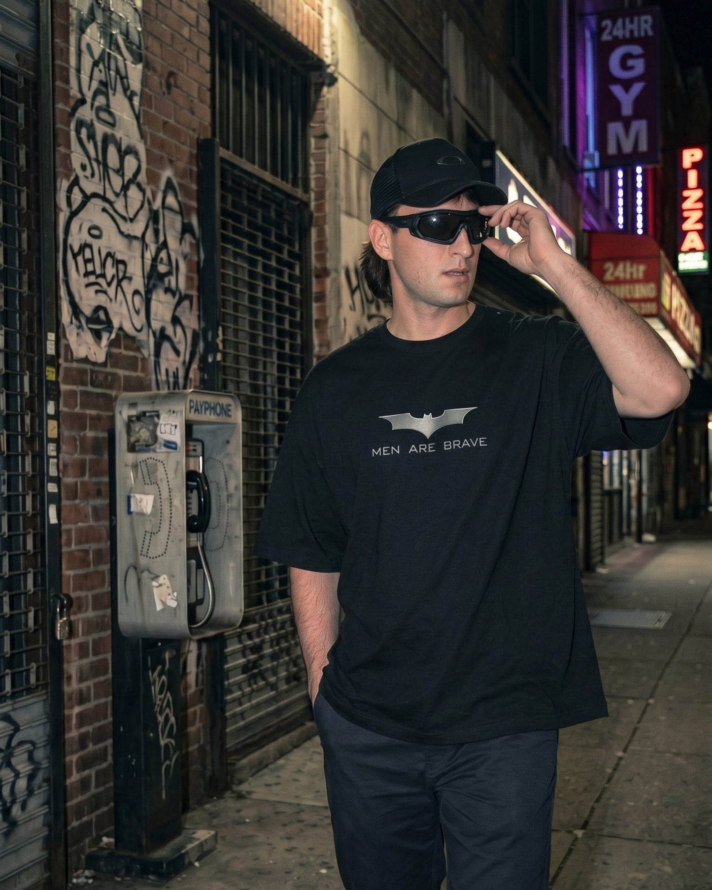 BEEKULT Dark Knight Minimal Oversized T-Shirt – Black