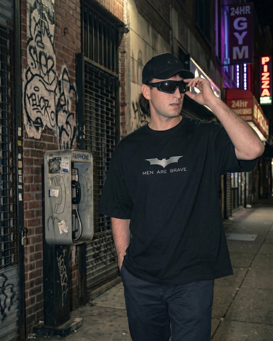 BEEKULT Dark Knight Minimal Oversized T-Shirt – Black