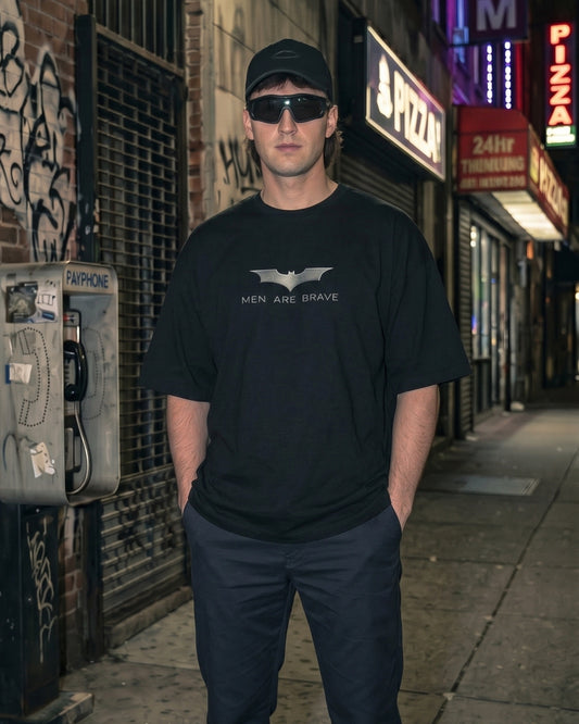BEEKULT Dark Knight Minimal Oversized T-Shirt – Black